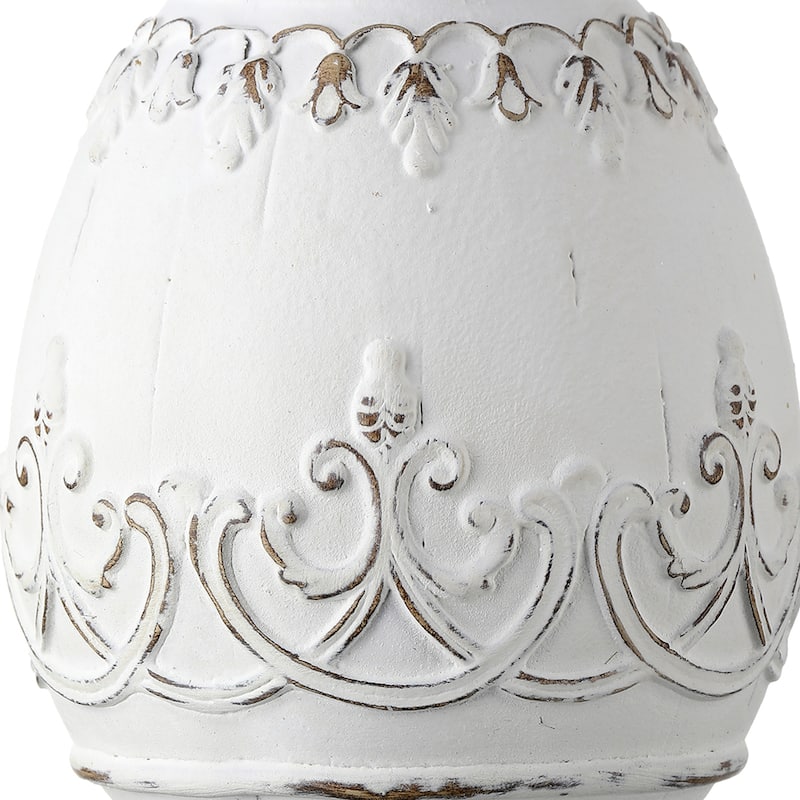 Resin 'Wood Carved' Easter Egg 5" Set of 3