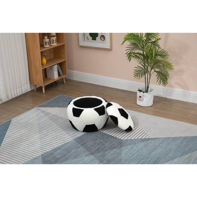 Home 2 Office Soccer Ball Shaped Storage Ottoman