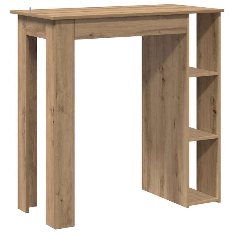 vidaXL Bar Table Artisan Oak Engineered Wood Medium Bar Table - 40.2 x 19.7 x 40.7 in