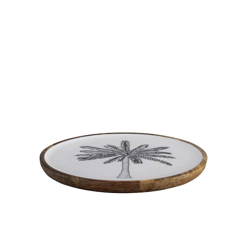 Mango Wood Plate w/Print