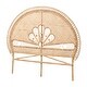 preview thumbnail 2 of 7, Marlette Modern Bohemian Natural Brown Rattan Queen Size Standalone Headboard Natural Brown
