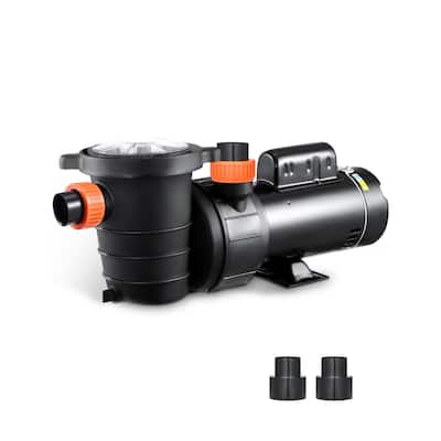 Dual Speed Pool Pump 2HP Above Ground Swimming Pump 118 GPM - 22.83 x 7.09 x 10.63 in
