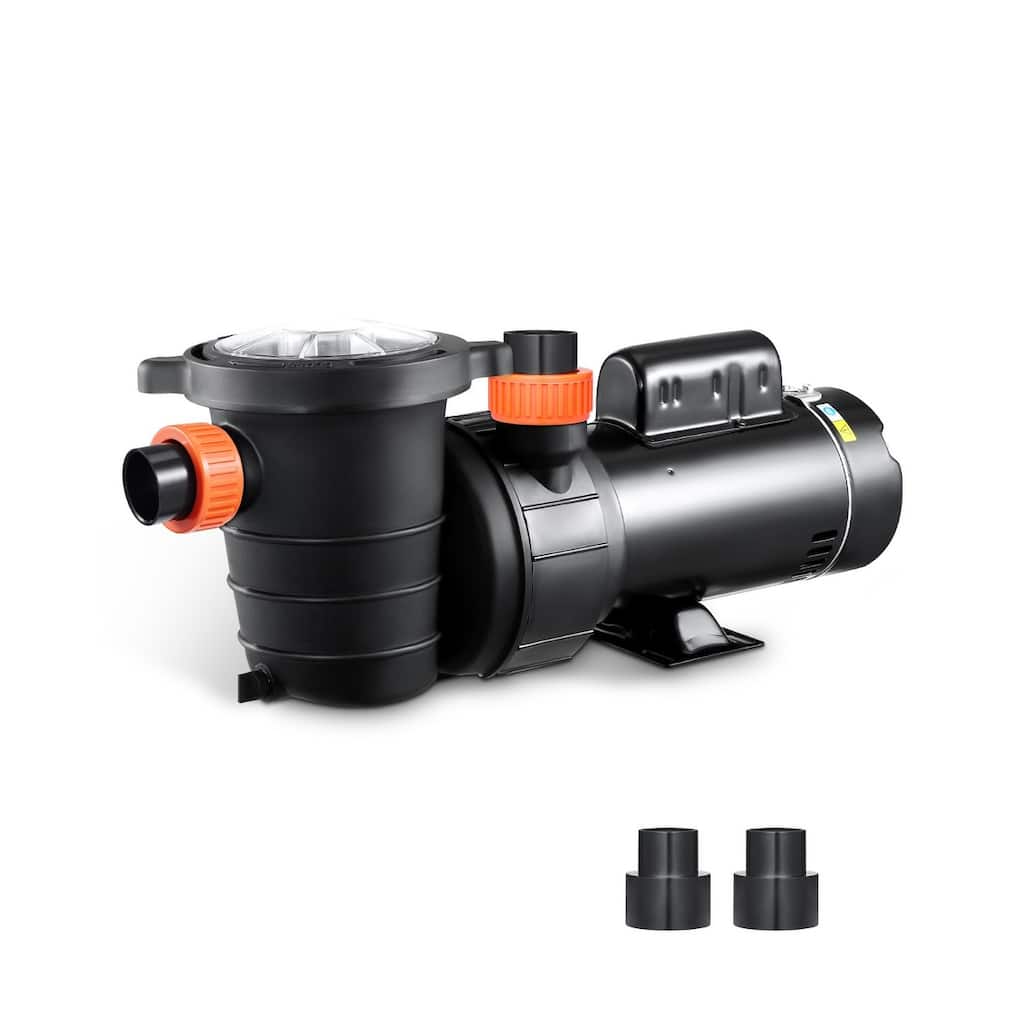 Dual Speed Pool Pump 2HP Above Ground Swimming Pump 118 GPM - 22.83 x 7.09 x 10.63 in