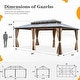 preview thumbnail 21 of 133, EROMMY Hardtop Gazebo,Outdoor Pergola with Double Roof & Netting & Curtains,Heavy Duty Canopy for Patio, Backyard, Pool party