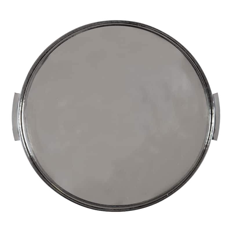 Kate and Laurel Samana Round Metal Tray