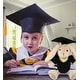 preview thumbnail 6 of 4, DolliBu Baby Pink Rabbit Graduation Plush Toy with Gown and Cap Outfit - 8 inches