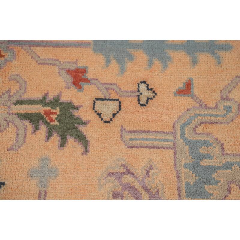 Heriz Serapi Indian Large Rug Hand-Knotted Wool Carpet - 9'8" x 14'1"