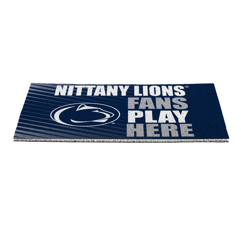 28 in. x 16 in. Penn State "Fans Play Here" PVC Door Mat