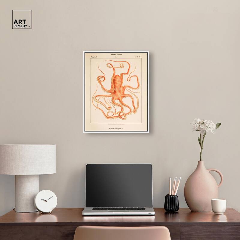Verany The Octopus 1815 I Canvas by Art Remedy