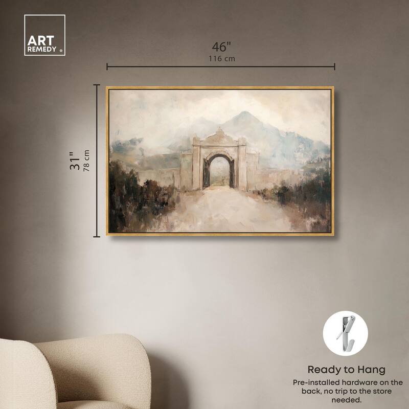 Stone Arch Canvas by Art Remedy