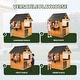 preview thumbnail 6 of 13, Kids Wooden Outdoor Playhouse with Lemonade Stand, Split Door for Kids Ages 3-8 - N/A