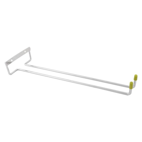 304 Stainless Steel Single Row Wall-mounted Hanging Wine Glass Rack Hanger - Multi-Color