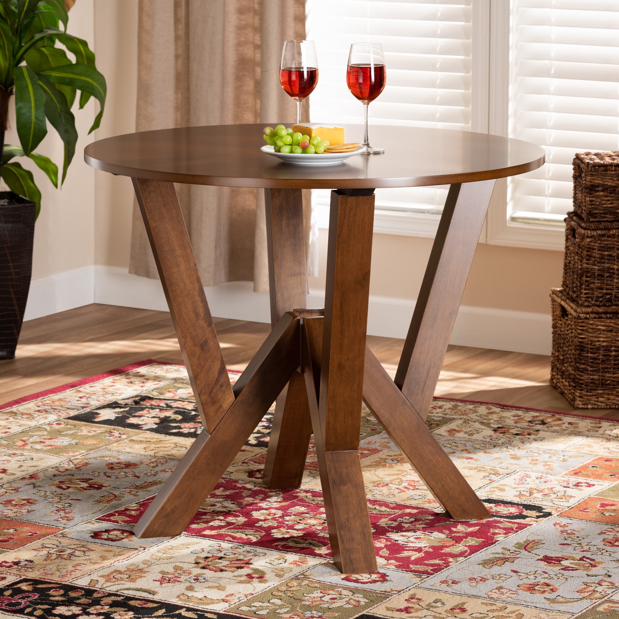 Shop Irene Modern And Contemporary 35 Inch Wide Round Dining Table