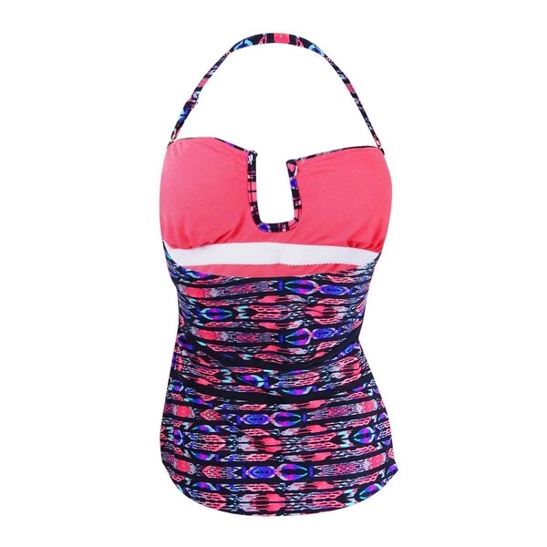 Island Escape Womens Antigua Tribal Print Tankini Top 14