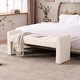 preview thumbnail 2 of 60, Boucle Bedroom Bench with Channel Tufted Modern Entryway Bench Window Bench End of Bed Bench