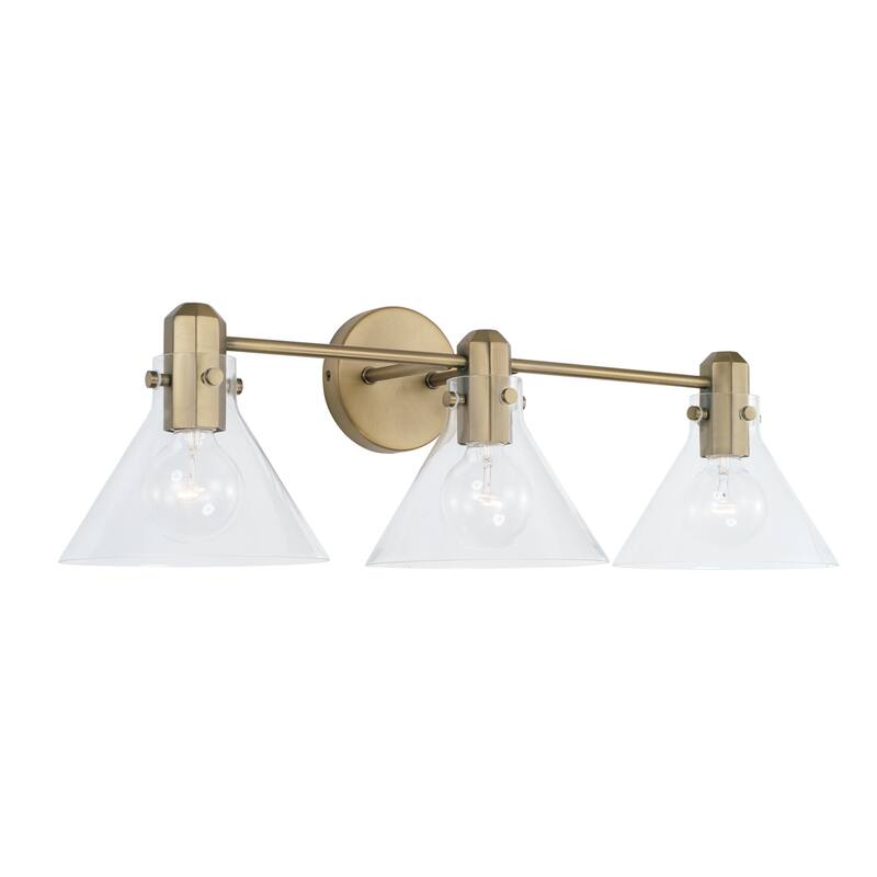 Greer 3-light Bath/ Vanity Fixture w/ Clear Glass