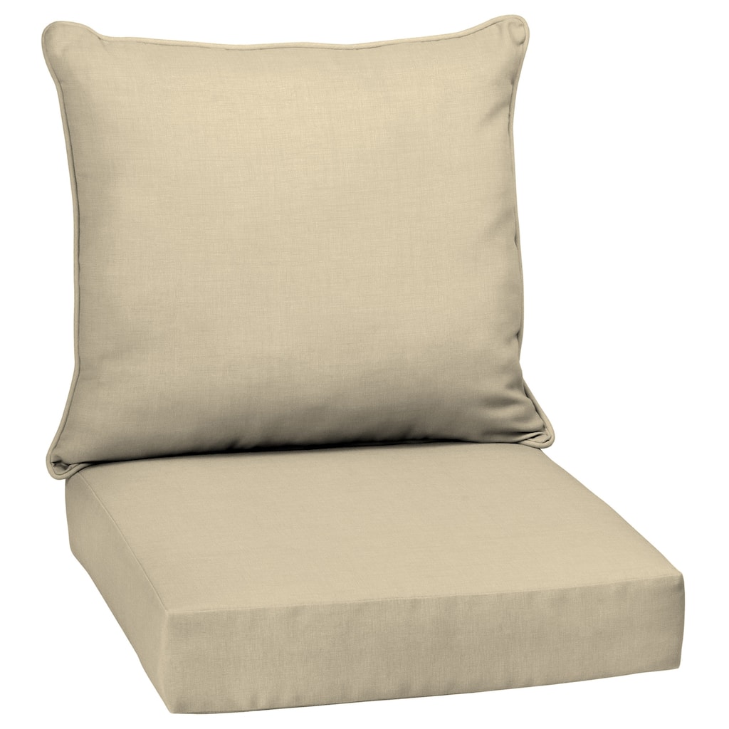ARDEN Tan Outdoor Deep Seat Cushion Set - 24 W x 24 D in.