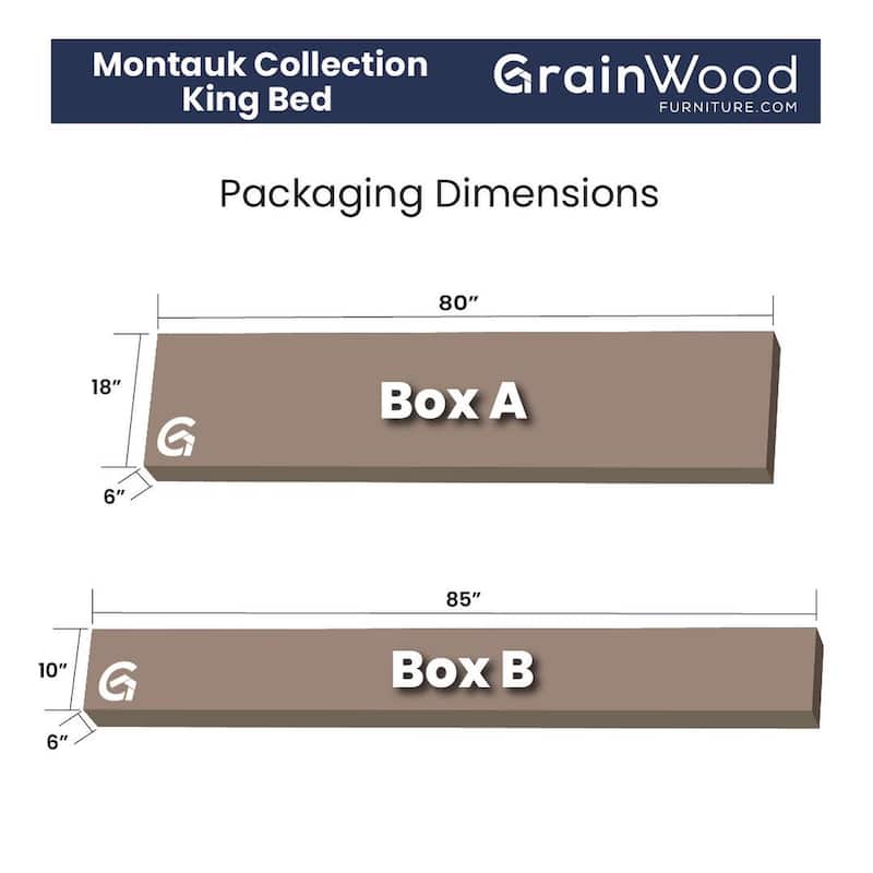 Grain Wood Furniture Montauk Distressed Solid Wood Panel Bed