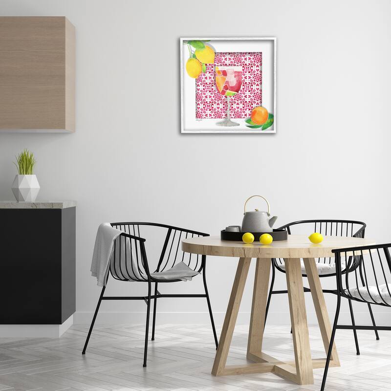 Stupell Fruity Sangria Drink Framed Giclee Art Design By Hillary Holt
