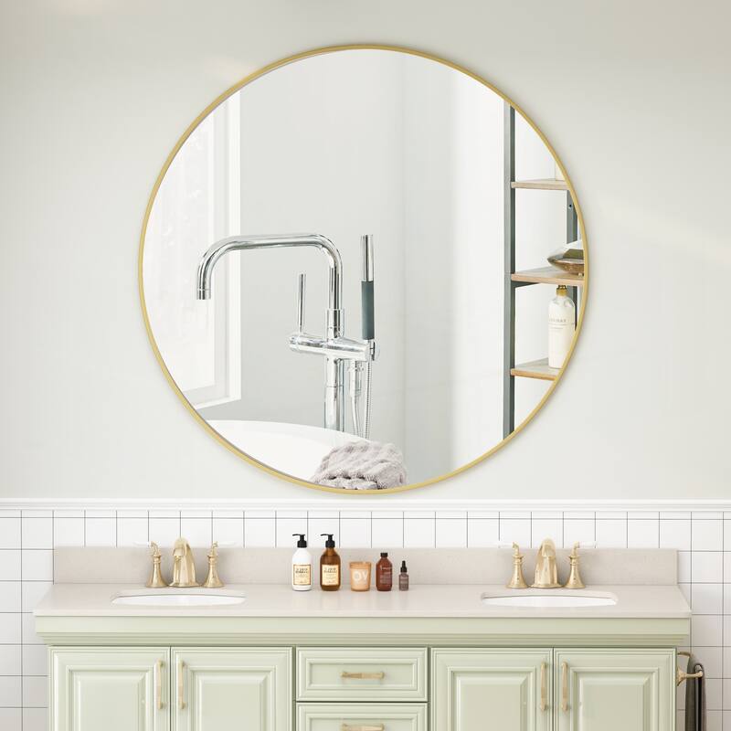 Wall Mirror Black Circular Mirror