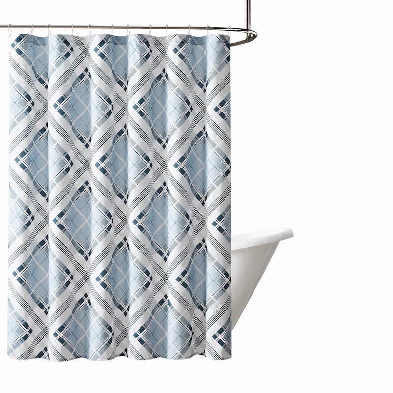 Truly Soft Lars Plaid Shower Curtain - 72x72