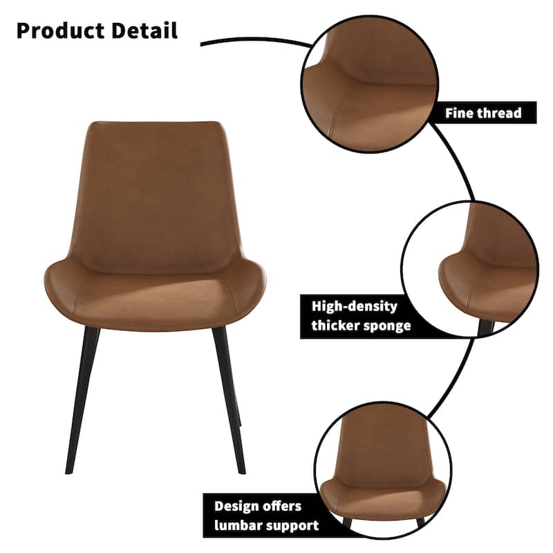 Modern Dining Chair Living Room Black Metal Leg 4pcs/Ctn