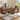 7-Piece 71-inch Dining Set with 6 Chairs, Brown/Walnut/Black