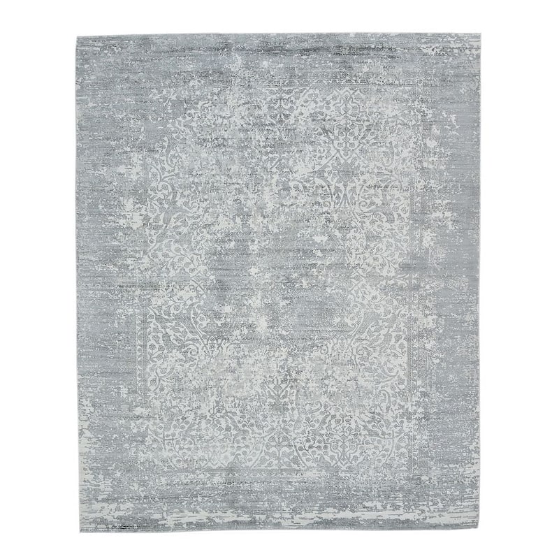 Overton Handmade Modern Contemporary Floral Area Rug