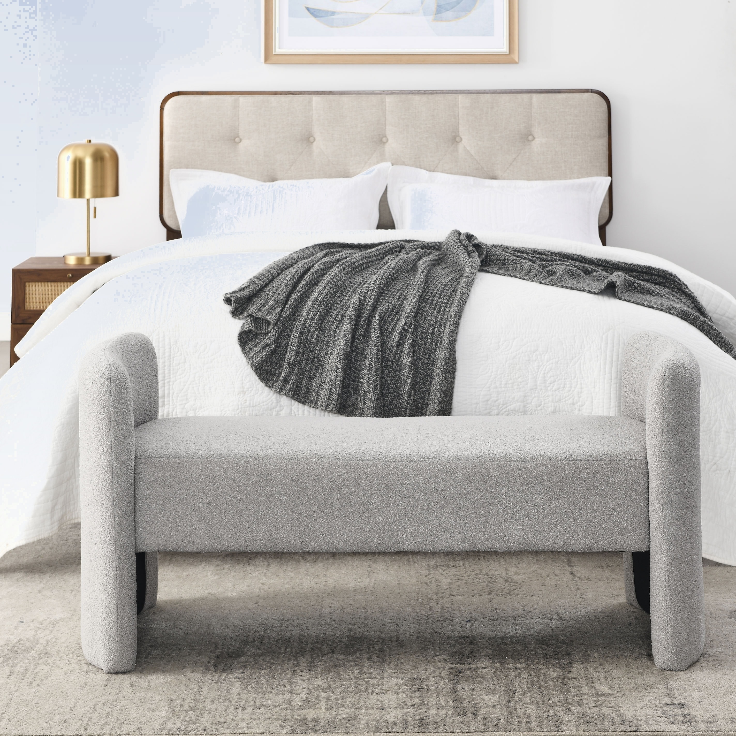 Contemporary bench for shop bedroom