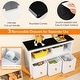preview thumbnail 9 of 8, Costway Kids Toy Storage Organizer Wooden Bookshelf with 3 Drawers - See Details