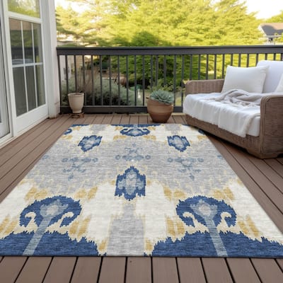 Machine Washable Indoor/ Outdoor Chantille Global Boho Rug