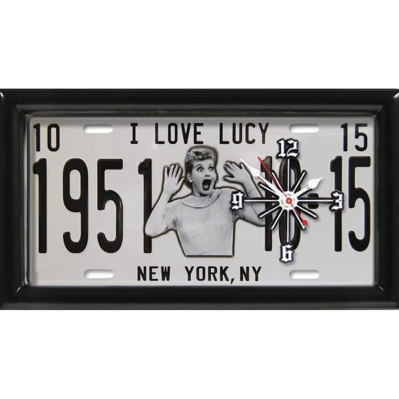 I Love Lucy Clock - Black & White