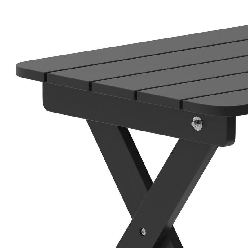 Commercial Grade All-Weather Portable Folding Adirondack Side Table