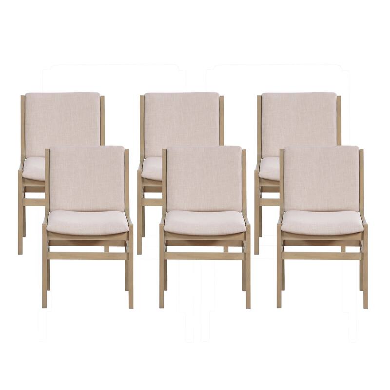 Christopher Knight Home - Modern Contemporary Upholstered Armless Dining Chairs Set with Seat and Back Cushion
