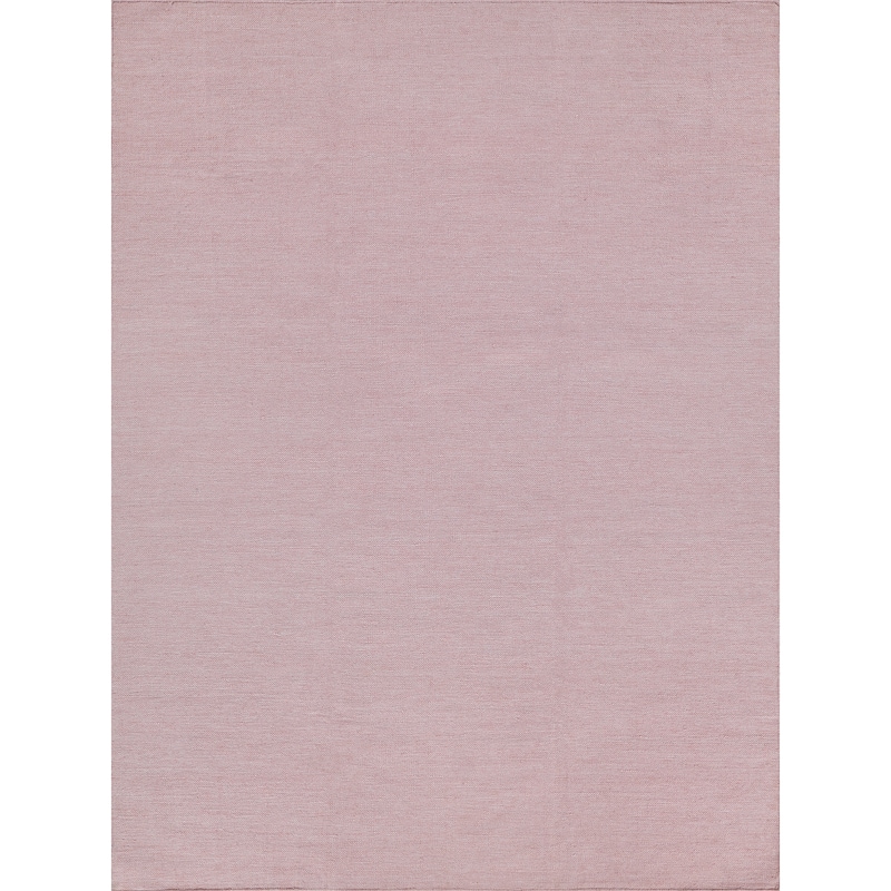 EXQUISITE RUGS Kashmir Indoor/Outdoor Flatweave PET yarn Light Pink Area Rug.
