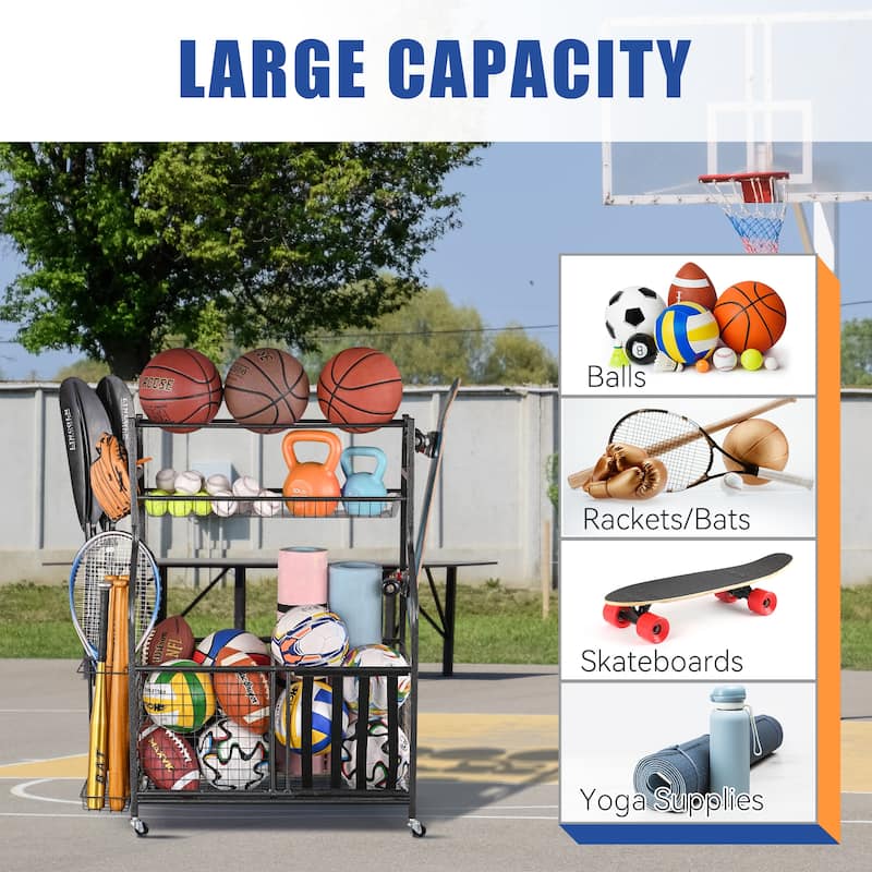 Sport Rack Sports Equipment Garage Organizer Sport Storage