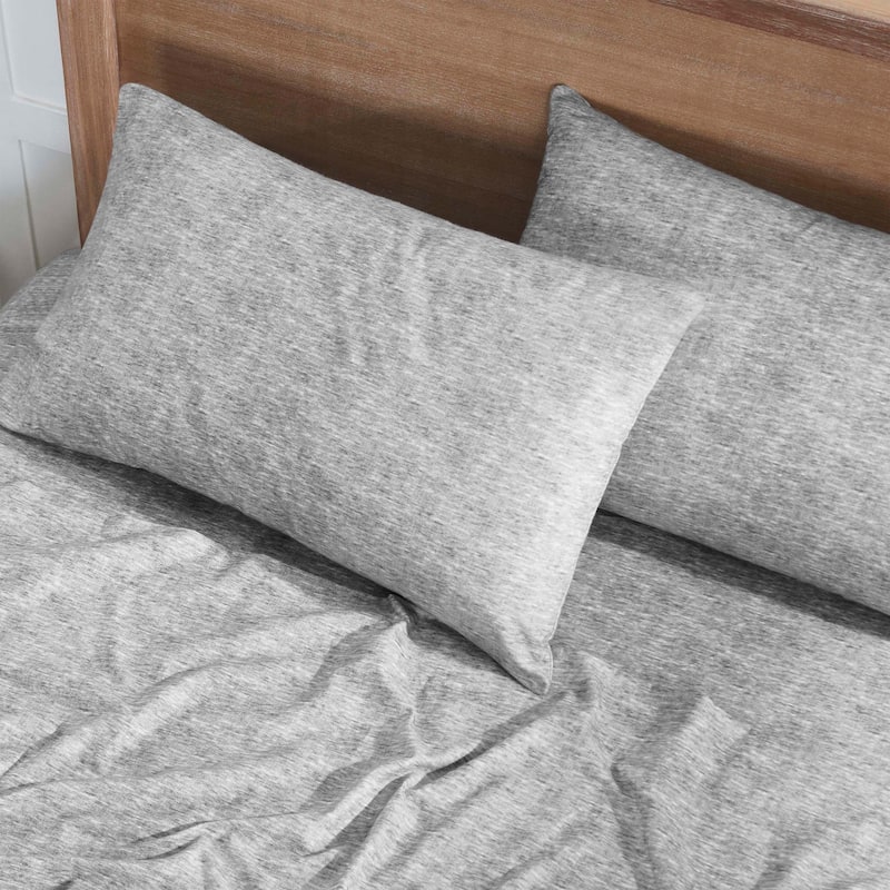 Superior Melange Flannel Cotton Pillowcases, Set of 2