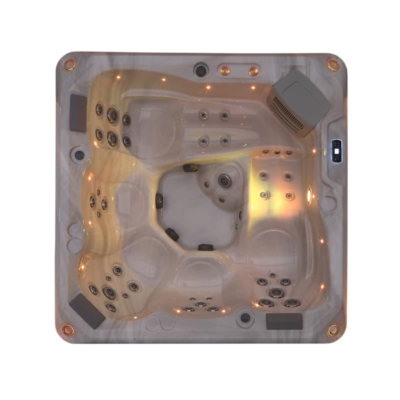 5-Person 41-Jet Premium Acrylic Lounger Spa Standard Hot Tub