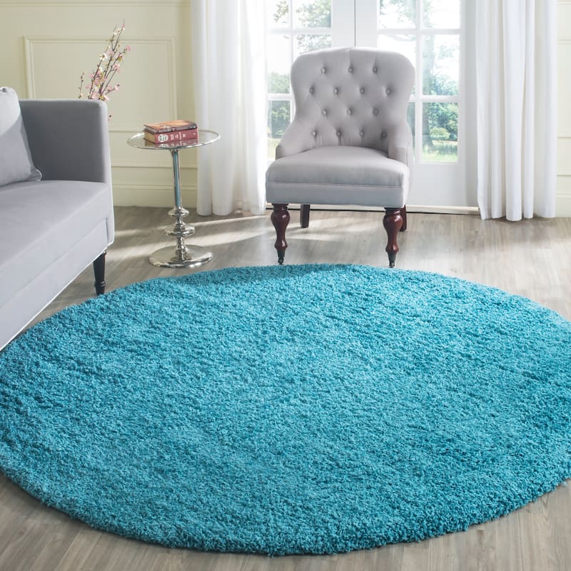 SAFAVIEH Laguna Shag Verdiana Solid Color 2-inch Thick Rug.