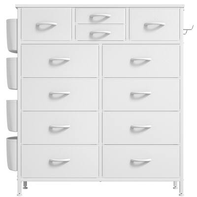 12 Drawer Dresser Tall Dressers for Bedroom Fabric Chest of Drawers