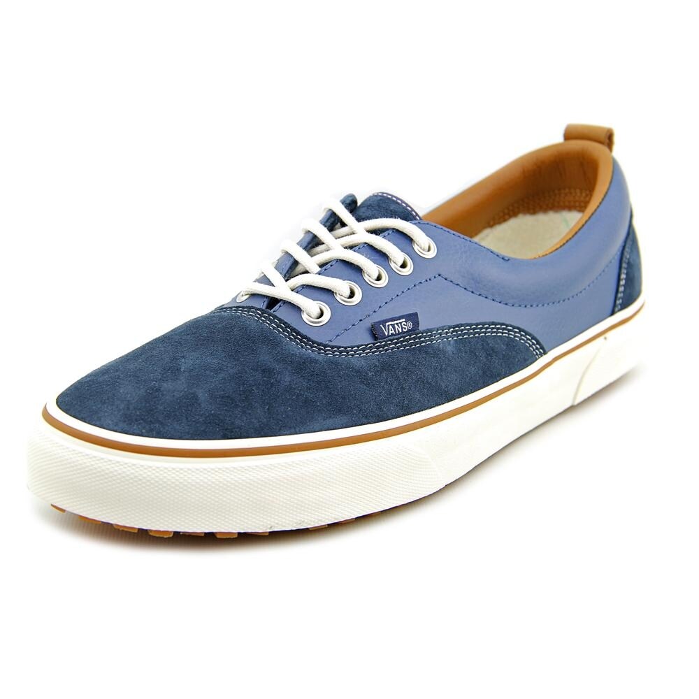 vans era blue leather