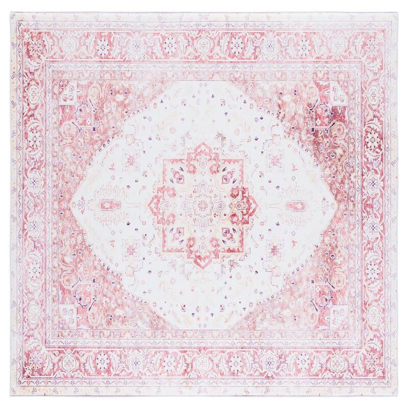 SAFAVIEH Tucson Machine Washable Slip Resistant Mazie Oriental Medallion