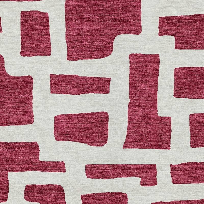 HomeRoots Abstract Transitional Rectangle Outdoor Rug