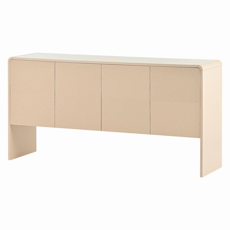 60"L Large Storage Space Sideboard with 4 Doors