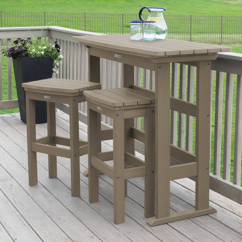Lehigh 3-piece Outdoor Balcony Set - Bar-height