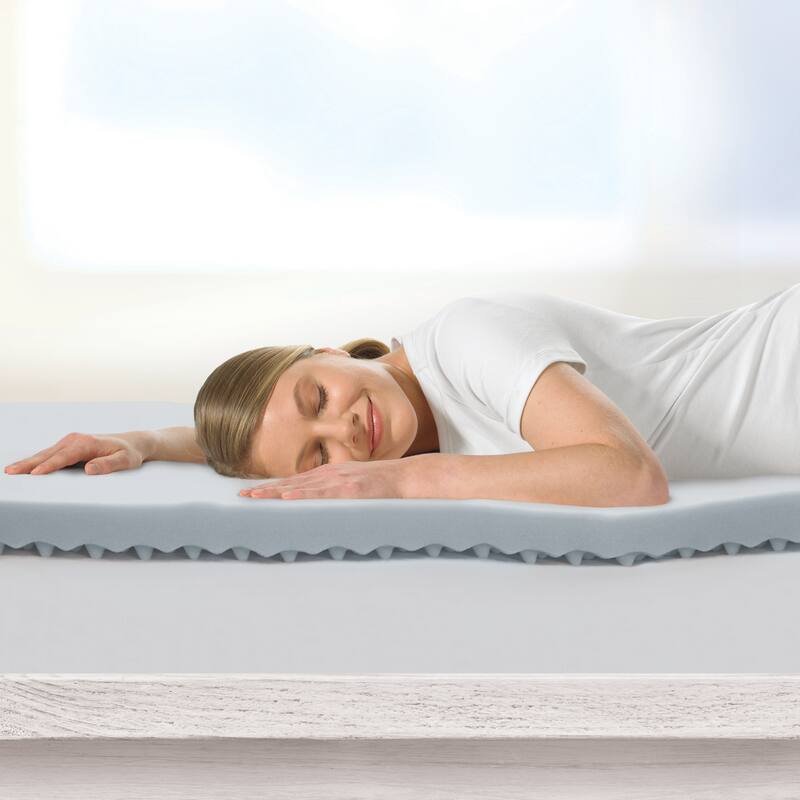 Dream Serenity Cool Point Graphite-Infused Memory Foam Mattress Topper - King - 2 Inch