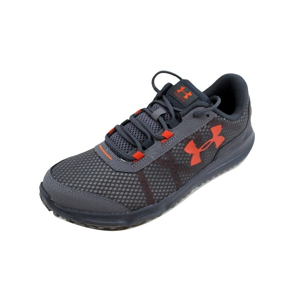 orange and grey under armour shoes
