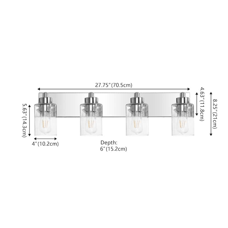 Lydia Seeded Glass/Iron LED Vanity Light, by JONATHAN Y