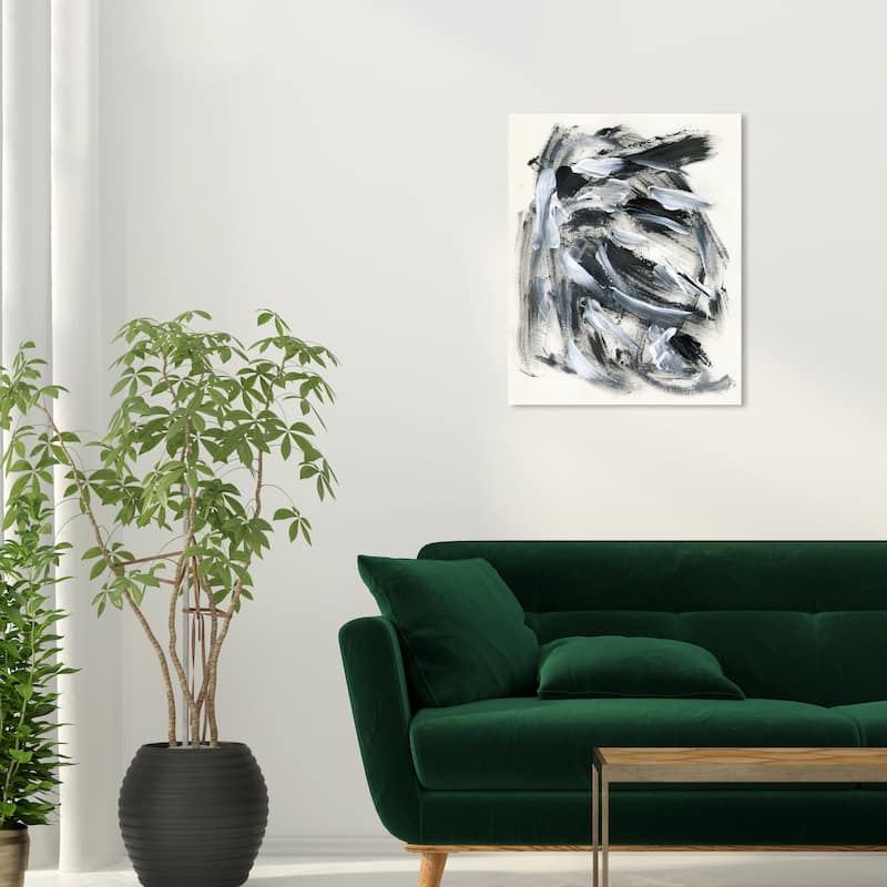 Wynwood Studio Abstract An Owl White and Modern & Contemporary Wall Art Canvas Print - 24 x 20