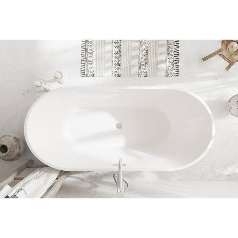 Melisande Bathtub in Glossy White